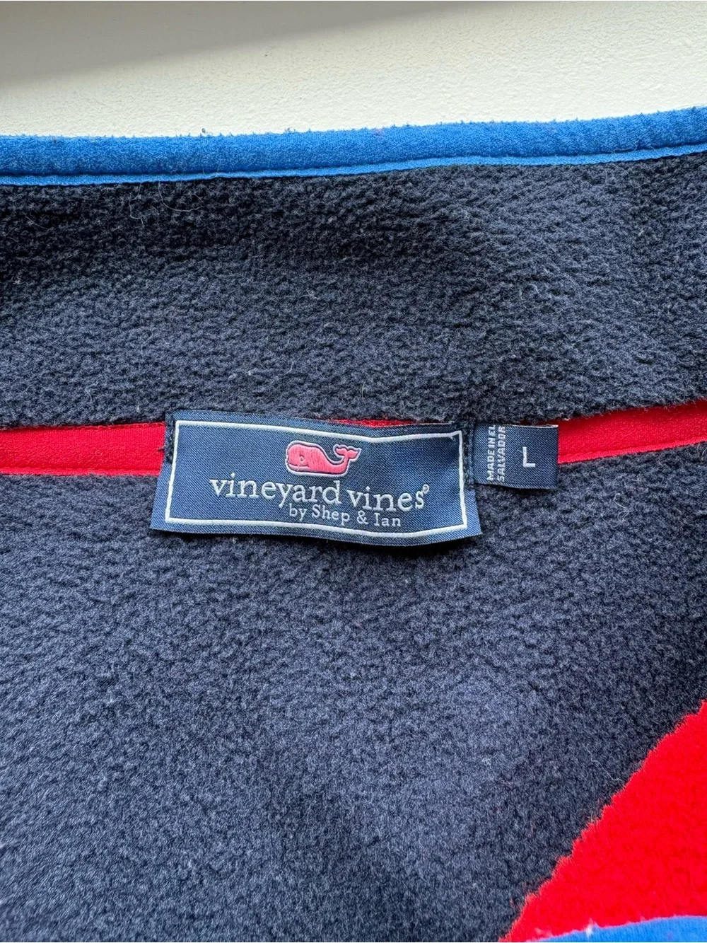 Vineyard Vines Costal Men's 1/4 Zip Pullover Jacket Nautical‎ Size Large